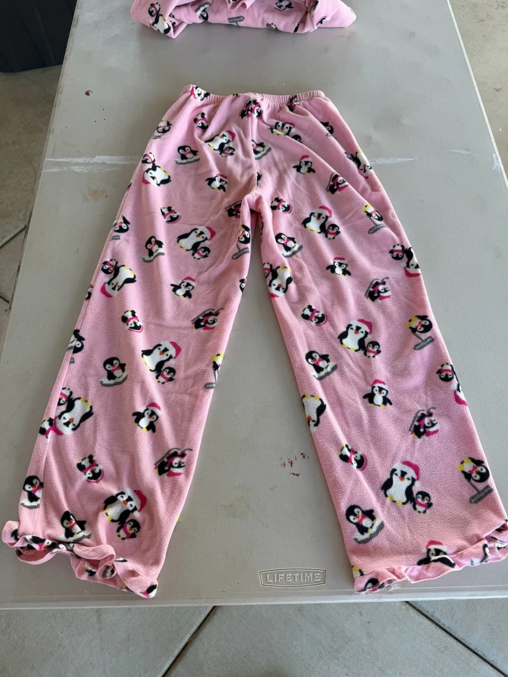 Gymboree Pink Penguin Fleece Pajama Set